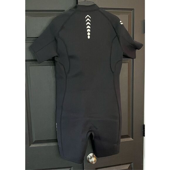 ZCCO Mens Shorty Wetsuits 3mm Neoprene Front Zipper Diving Suit - Picture 3 of 5